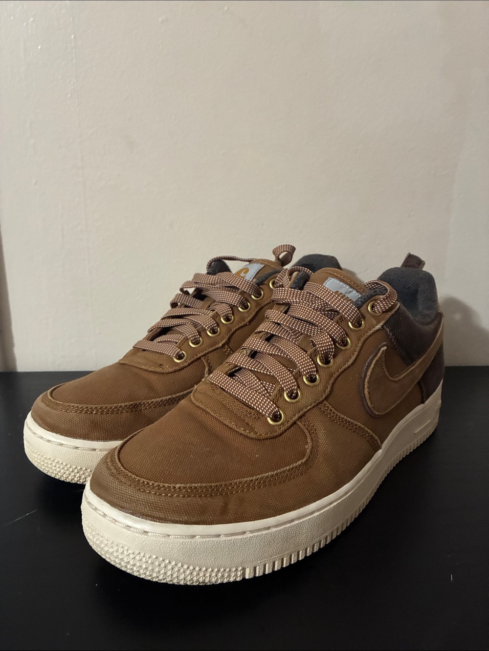 Nike x Carhartt WIP Air Force 1 Low 'Ale Brown Mens size 10 Brown - Picture 7 of 11